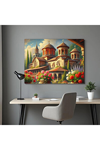 Printees Tablou - Biserică Ortodoxă - Canvas pe șasiu - 40x30 cm