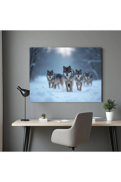 Printees Tablou - Haita în zăpadă - Canvas pe șasiu - 40x30 cm