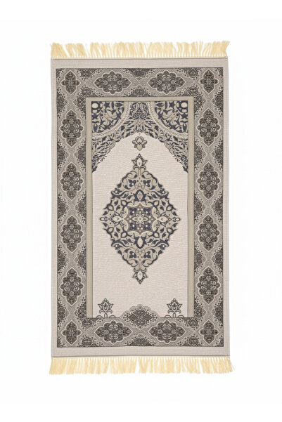 Öz Kadife Ottoman Pattern Taffeta Prayer Rug – Luxurious Texture, Stylish and Elegant Design, Gift & Dowry Item