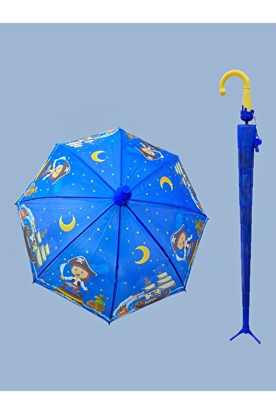 Rainwalker Ayaklı Bardaklı Ve Düdüklü Eğlenceli Dondurma Külahlı Otomatik Mekanizmalı Çoçuk Şemsiyesi