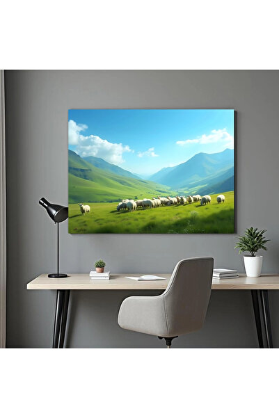 Printees Painting - Sheep grazing