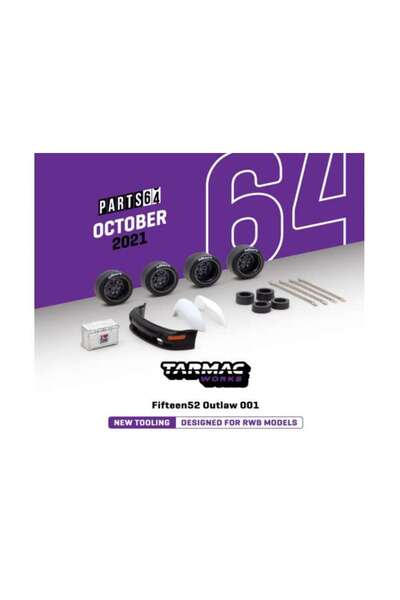 Tarmac Set Accesorii Porsche RWB Fifteen52 Outlaw 001 1:64