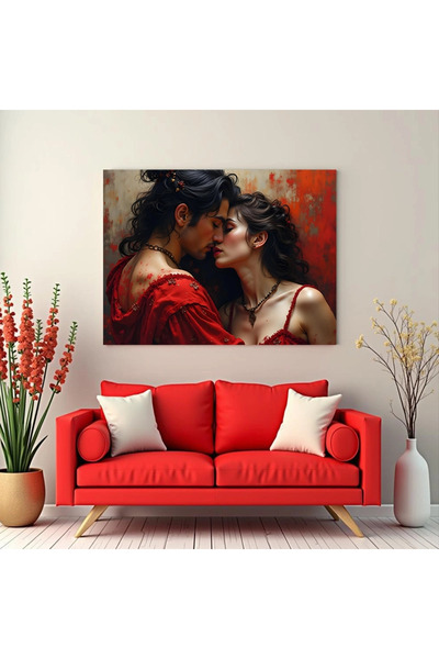 Printees Tablou - Sărutul - Canvas pe șasiu - 40x30 cm