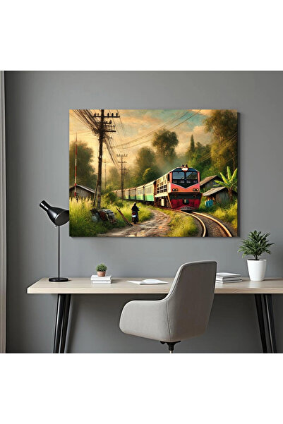 Printees Japanese Train Painting - Canvas on chassis