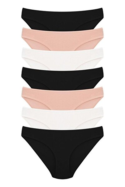 Muti Women's Cotton Stretch Fabric Panties 7 Pack 37000-600