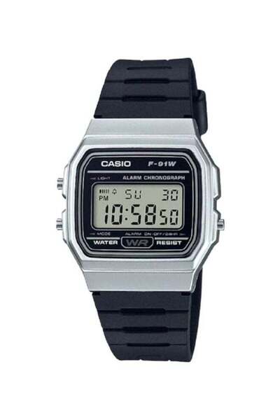Casio Men's Vintage Water Resistant Digital Watch F91WM-7ADF - 38 mm - Black