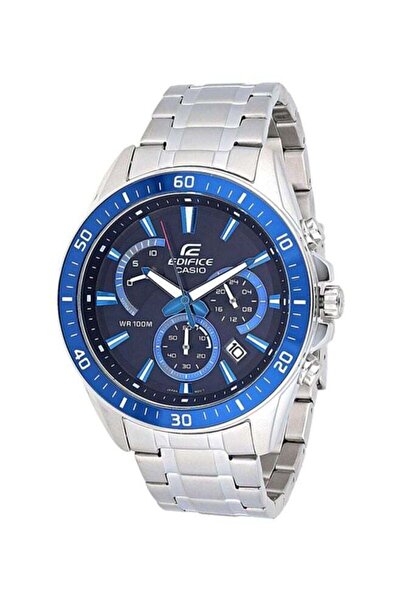 Casio Men's Stainless Steel Analog Watch EFR-552D-1A2VUDF - 47 mm - Silver