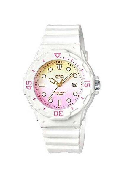 Casio Women's Water Resistant Analog Watch LRW-200H-4E2 - 39 mm - White