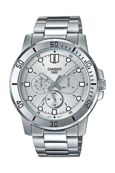 Casio Men's Stainless Steel Round Shape Analog Watch MTP-VD300D-7EUDF - 45 mm...