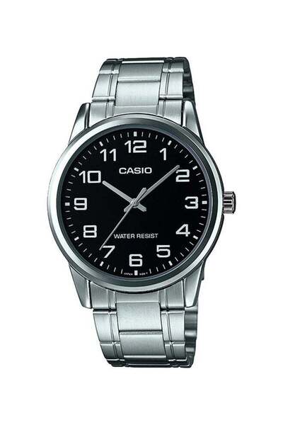 Casio Men's Stainless Steel Analog Watch MTP-V001D-1BUDF - 45 mm - Silver