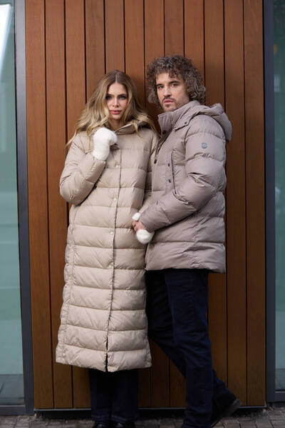 Madzerini Women's coat HELGA crockery