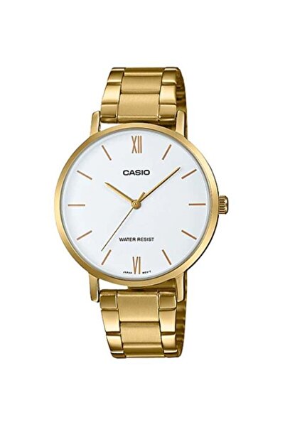 Casio Women's Stainless Steel Analog Wrist Watch LTP-VT01G-7BUDF - 40 mm - Gold