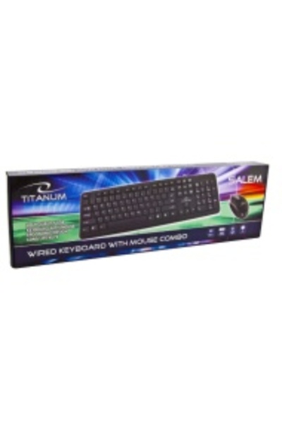 Titanum SALEM TK-106 Wired USB Keyboard + Mouse Kit