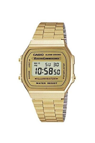 Casio Stainless Steel Digital Wrist Watch A168WG-9WDF - 39 mm - Gold