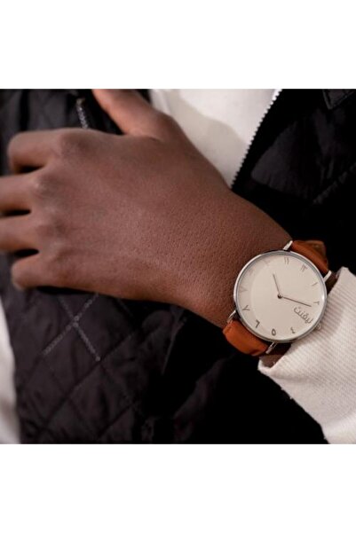 LIGANT Men's Brown Leather Watch
