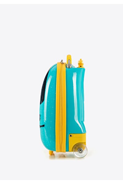 Wittchen Valiză pentru copii din ABS cu motive animale, albastru și galben, albastru și galben