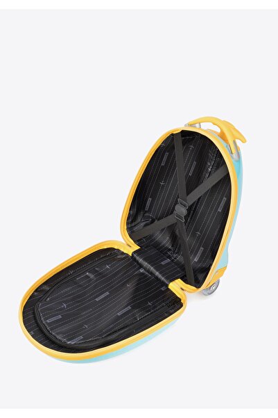 Wittchen Valiză pentru copii din ABS cu motive animale, albastru și galben, albastru și galben