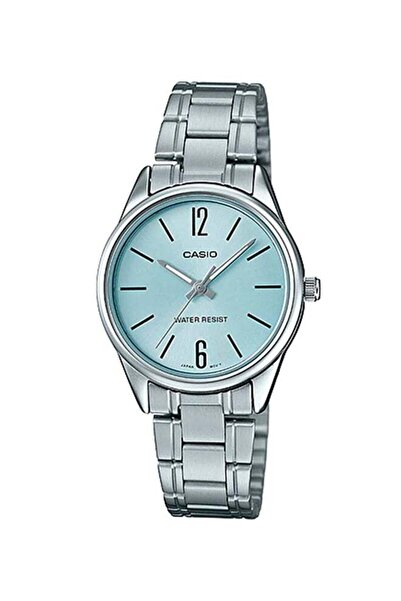 Casio Women's Stainless Steel Analog Watch LTP-V005D-2BUDF - 28 mm - Silver