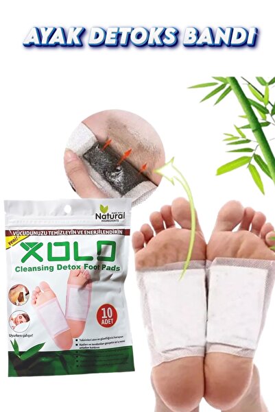 xolo Ayak Detoks Detox Bantları Geceden Sabaha 10 Adet Natural Orijinal