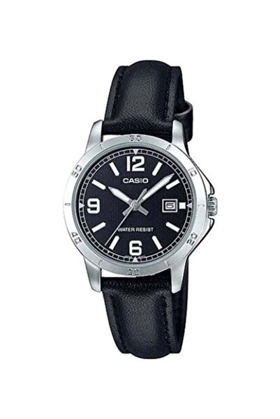 Casio Women's Leather Analog Wrist Watch LTP-V004L-1BUDF