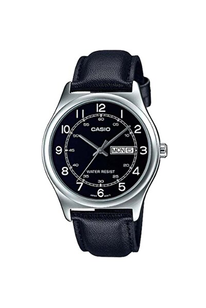 Casio Men's Analog Watch with Leather Strap Model MTP-V006L-1B2UDF
