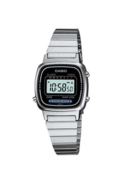 Casio Women's Stainless Steel Digital Wrist Watch LA670WD-1DF - 25 mm - Silver
