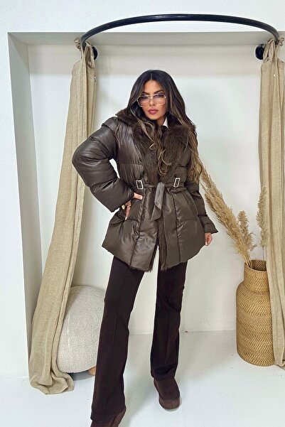 Sohotique By P Palton puf din shearling maro amar