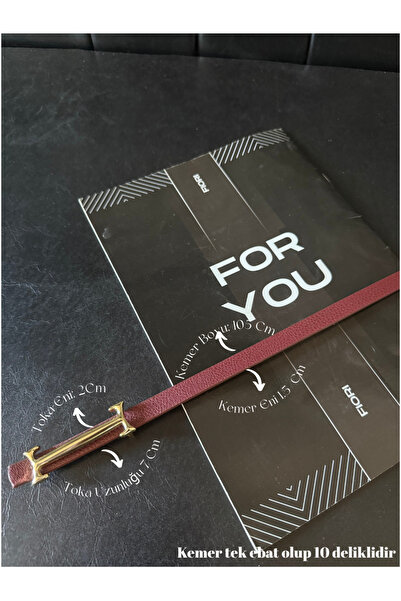 Fiori Gold Long Buckle Thin Belt, Pants Belt, Shirt Belt, Coat Belt, Dress Belt