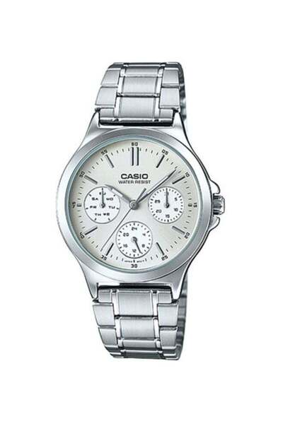 Casio Men's Water Resistant Analog Watch LTP-V300D-7AUDF - 38 mm - Silver