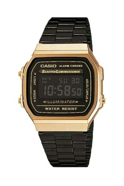 Casio Classic Digital Watch Stainless Steel Model A168WEGB-1BEF - 39mm - Blac...