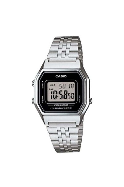Casio Water Resistant Digital Watch LA680WA-1DF Silver