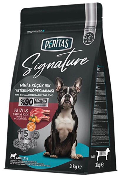 PERİTAS SİGNATURE KUZULU YETİŞKİN KÜÇÜK IRK KÖPEK MAMASI 3 KG