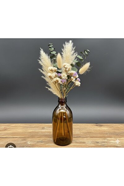 PİNK DREAM زجاجة كهرمانية اللون للزهور المجففة سعة 300 مل