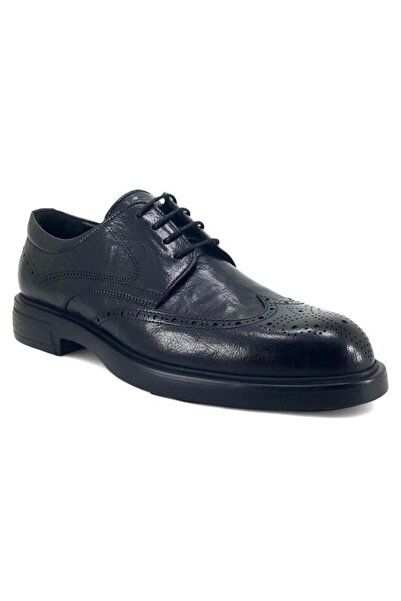 Libero 5776 Genuine Leather Men's Casual Shoes-Black