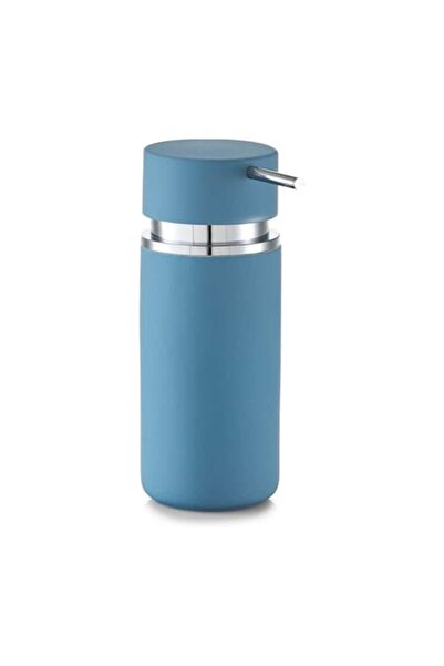 zeller ceramic liquid soap dispenser 300 ml, Ø 6.6 x H16 cm, Blue