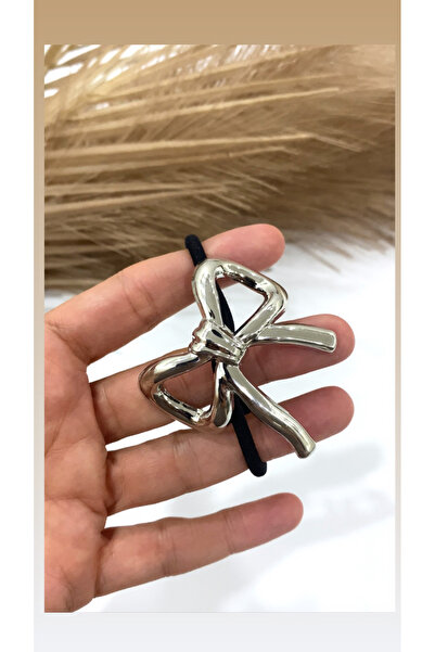 JustGAF Silver Color Bow Model Figured Rubber Buckle