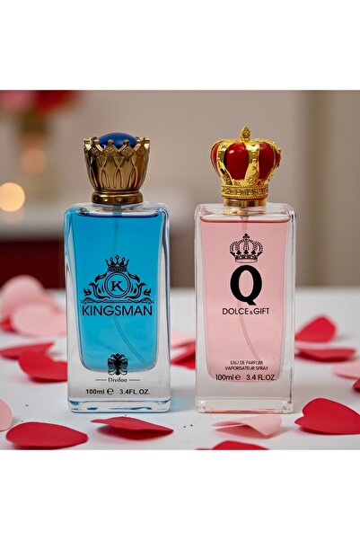 DIVILOO SET OF 2 WOMEN'S + MEN'S PERFUMES - KINGSMAN + DOLCE & GIFT