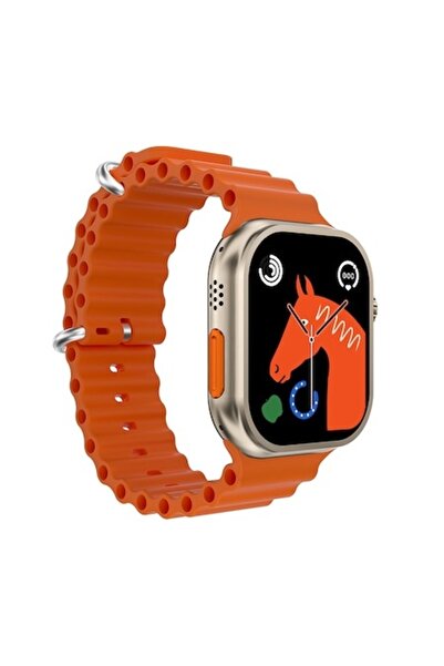 stuffix Smartwatch, Silicone, Bluetooth 5.1, 2.01 inch, Orange