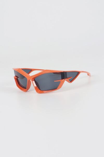 Kapin Matte Design Sports Sunglasses - Orange