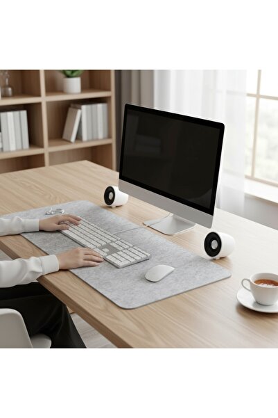 Next Craft Mouse Pad Desk Protector Large Felt Gamer Mat 3mm Light Gray Color 140X70 cm