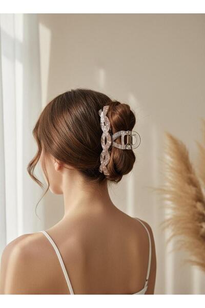 Toka Delisi مشبك نسائي حلزوني الشكل من الأكريليك الناعم