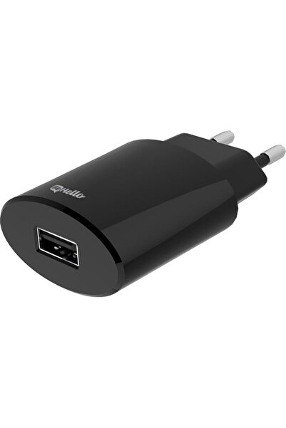 BE HELLO BeHello wall charger 2.1A, 1 USB port, includes USB to USB-C cable 1 m, Black