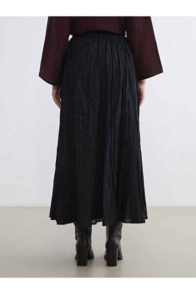 LC Waikiki Lcw Modest Buy Flared Skirt with Zipper