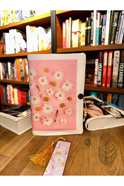 Patladı Gitti Книжкова обкладинка та металева закладка - Ромашки