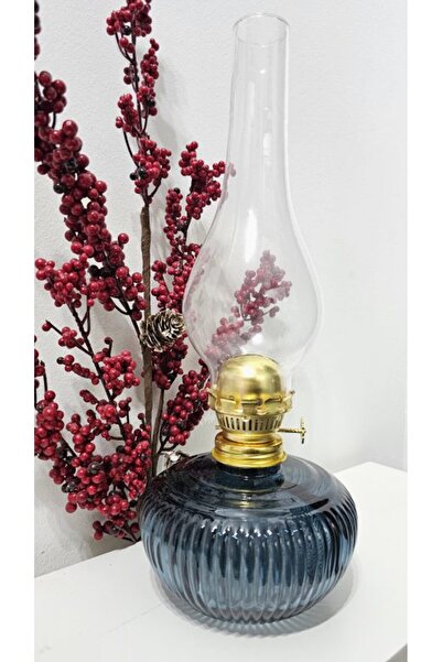 Bricoart Lamp Gas Lamp TR-1016A, Blue Glass