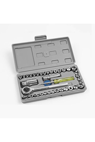 ENAGRO Set de 40 de chei tubulare din oțel – Trusă completă de scule