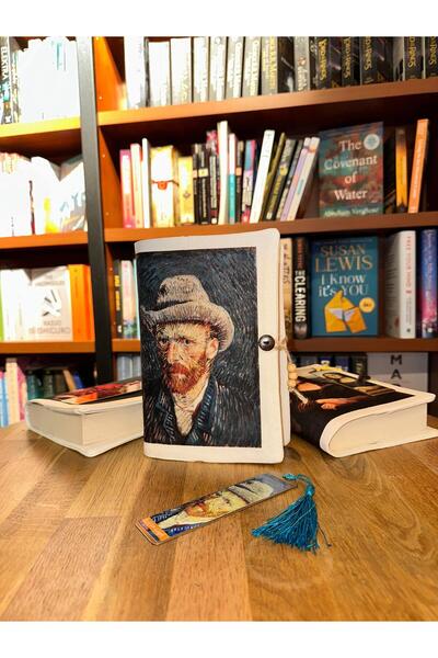 Patladı Gitti غلاف كتاب وعلامة مرجعية معدنية - فان جوخ