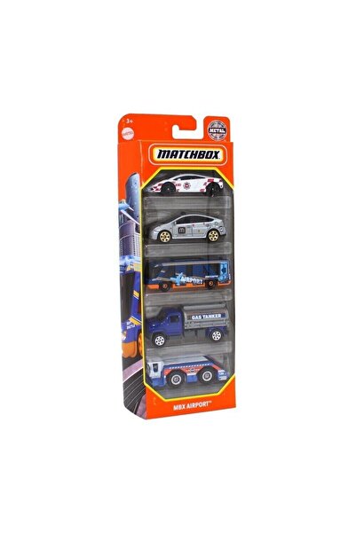 HOT WHEELS Matchbx Metal Beşli Araba Seti MBX AIRPORT (HAVAALANI) C1817-HCJ03