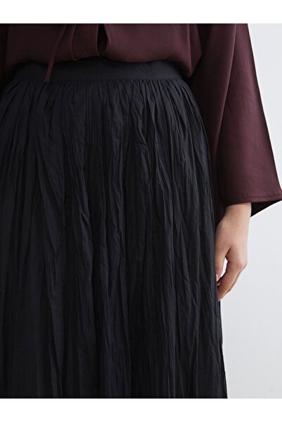 LC Waikiki Lcw Modest Buy Flared Skirt with Zipper