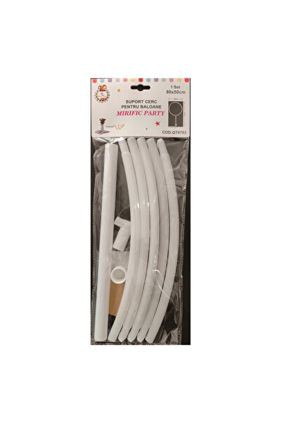 Mirific Party Suport balon alb, 80×50 cm, inel